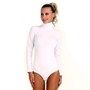 Body Manga Longa Branco em Cotton