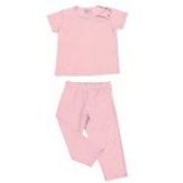 Conjunto Bebê Básico Rosa em Malha de Algodão - Cod.: 233710